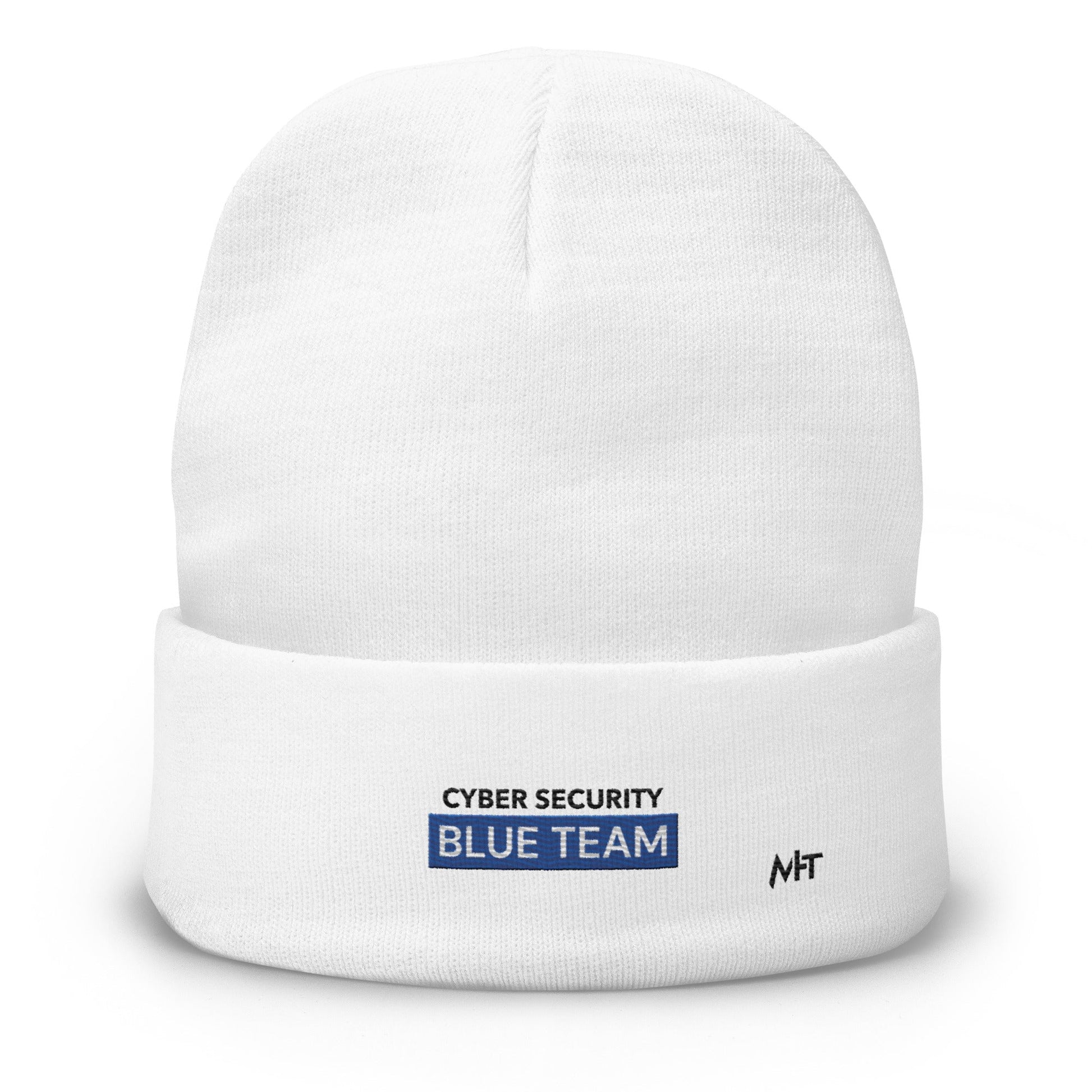 Cyber Security Blue Team V7 - Embroidered Beanie by DarkByteGear