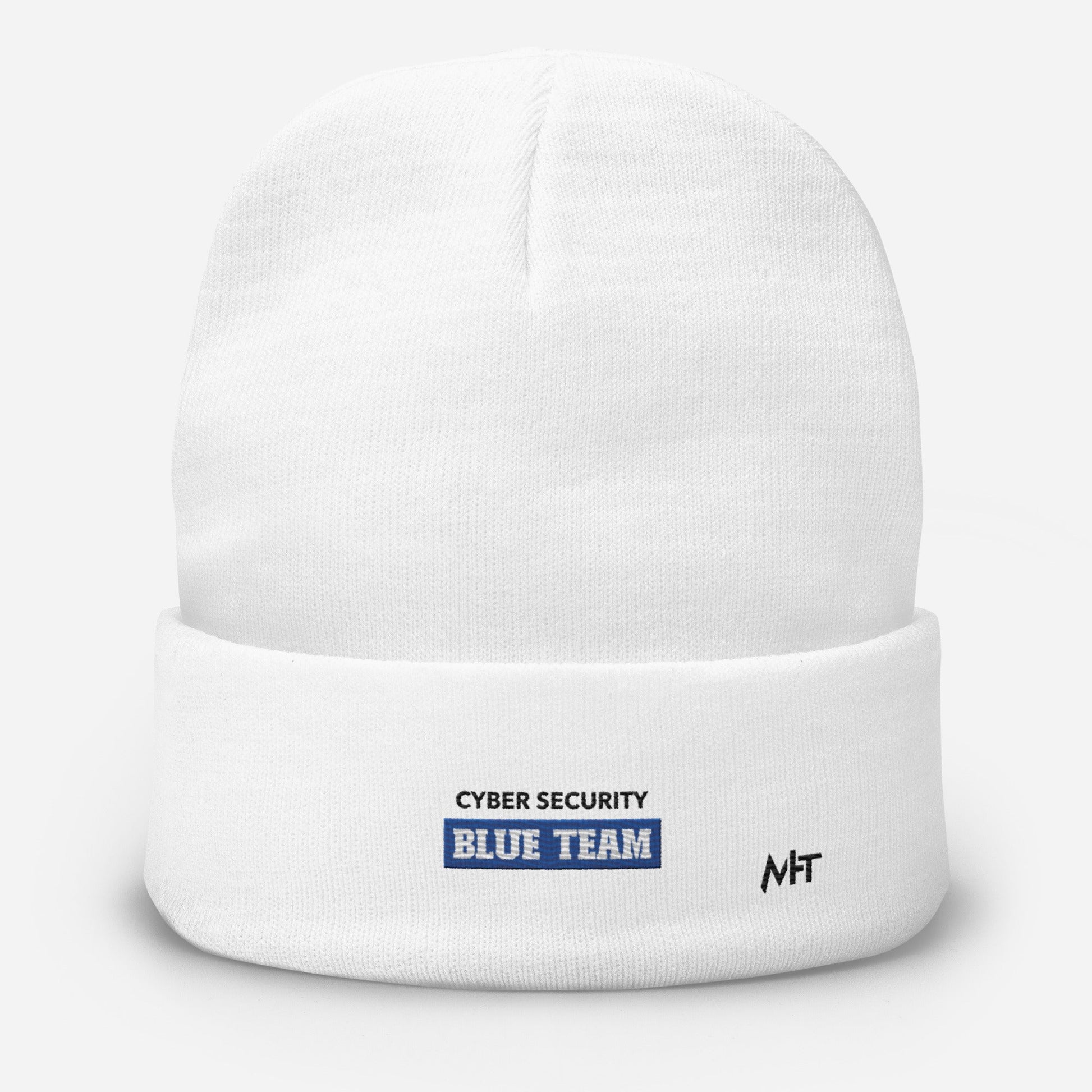 Cyber Security Blue Team V10 - Embroidered Beanie by DarkByteGear