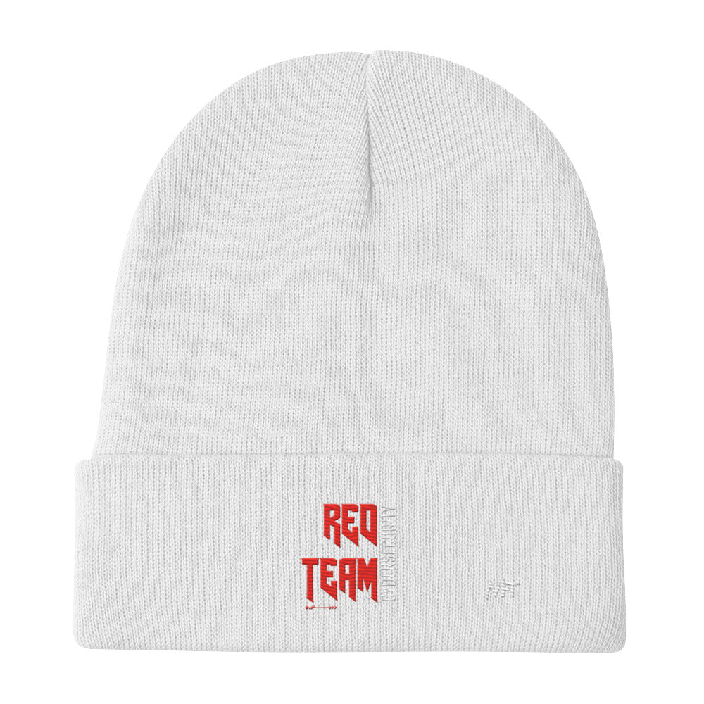 Cyber Security Red Team V9 - Embroidered Beanie by DarkByteGear