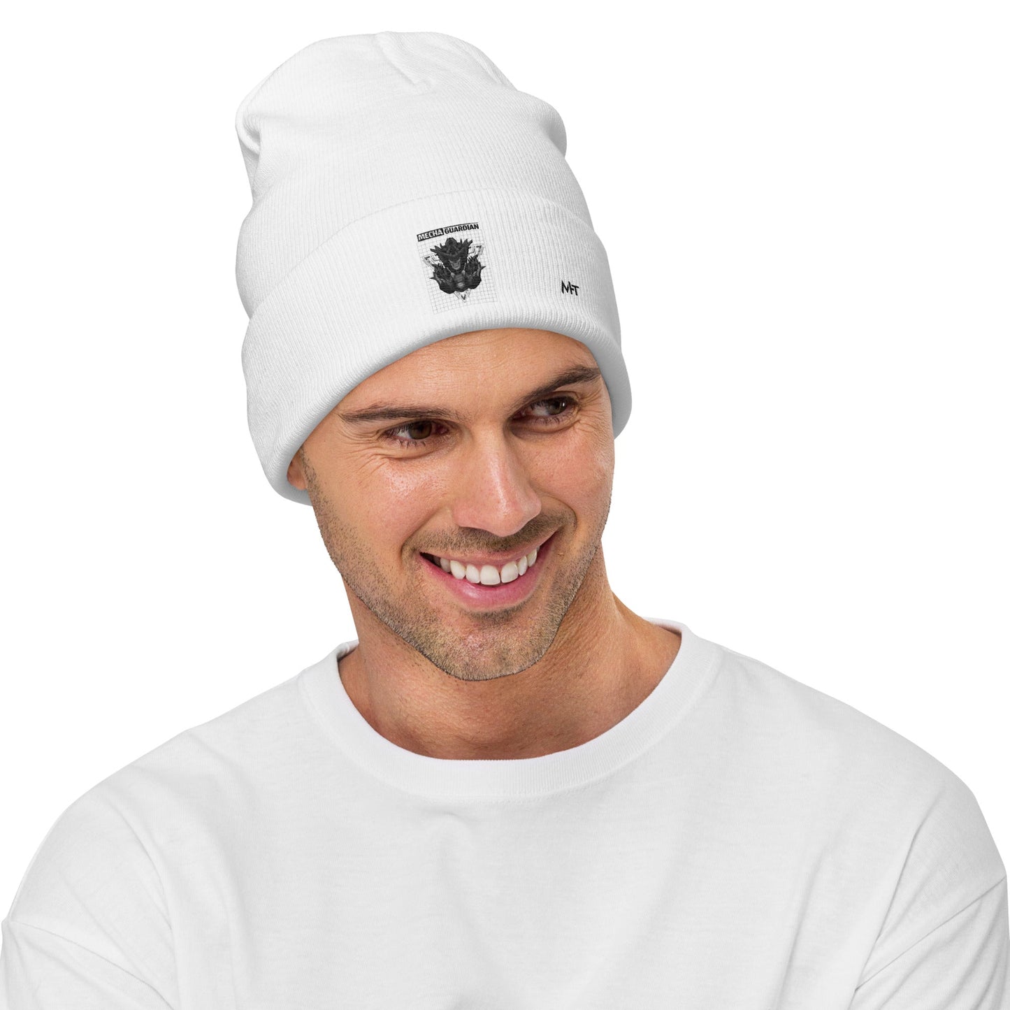Mecha Guardian - Embroidered Beanie by DarkByteGear