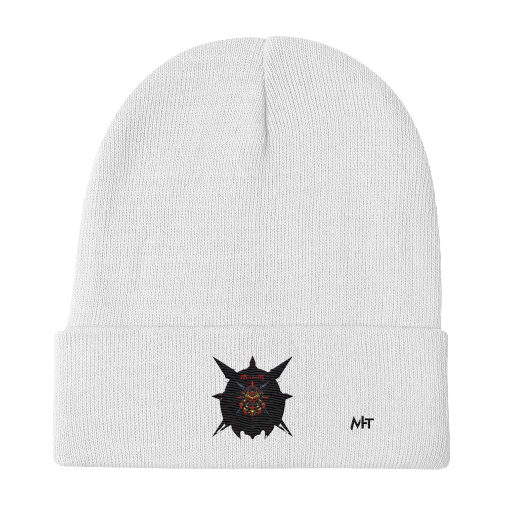 Cyberware Ronin Mecha - Embroidered Beanie by DarkByteGear
