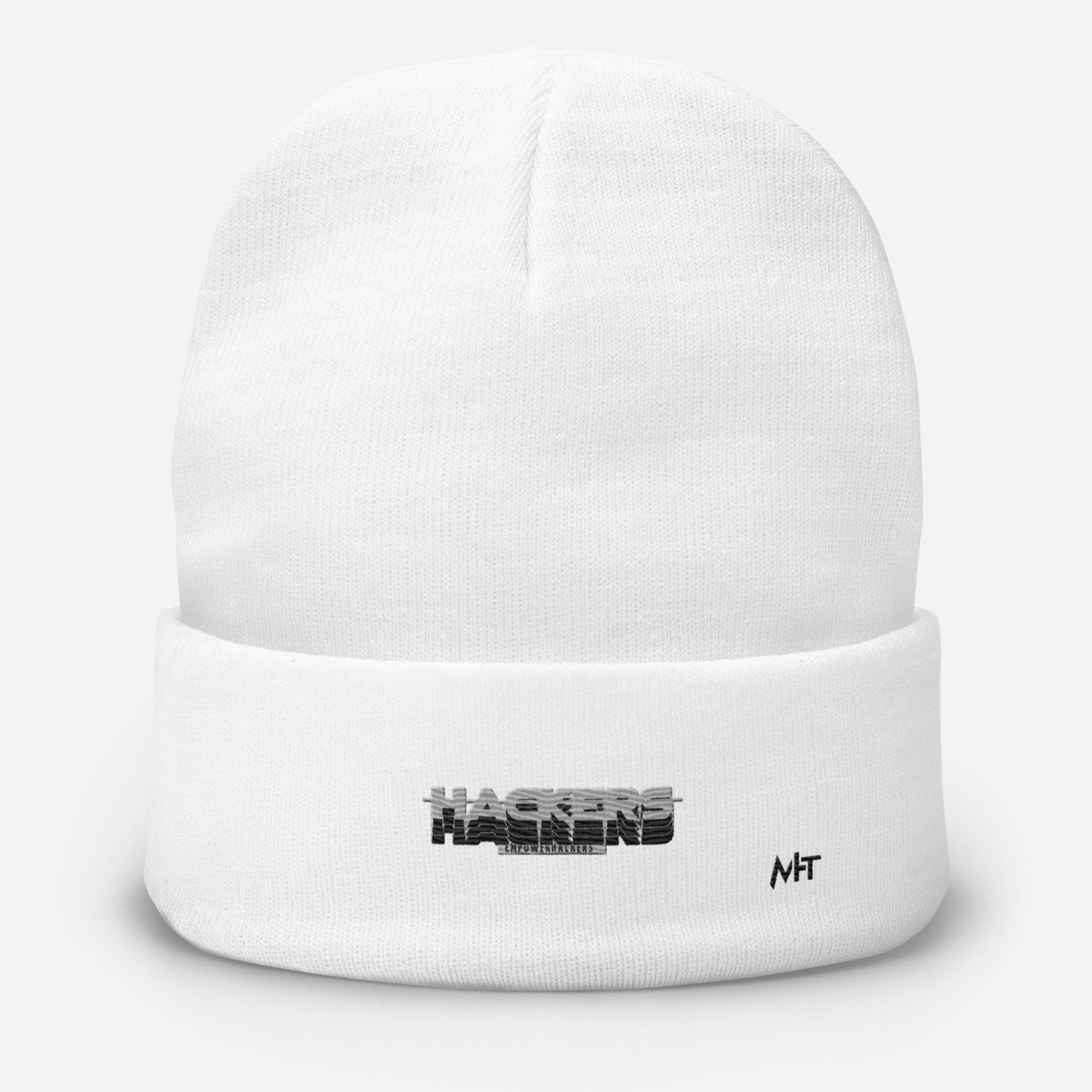 Hackers Empower Hackers V3 - Embroidered Beanie by DarkByteGear