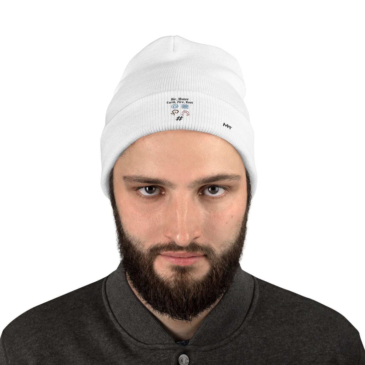 Air, Water, Earth, Fire, Root - Embroidered Beanie by DarkByteGear