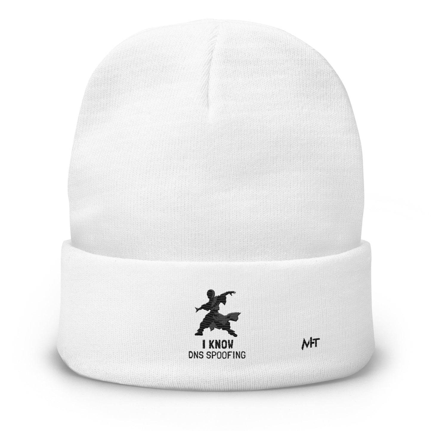 I Know DNS Spoofing - Embroidered Beanie by DarkByteGear