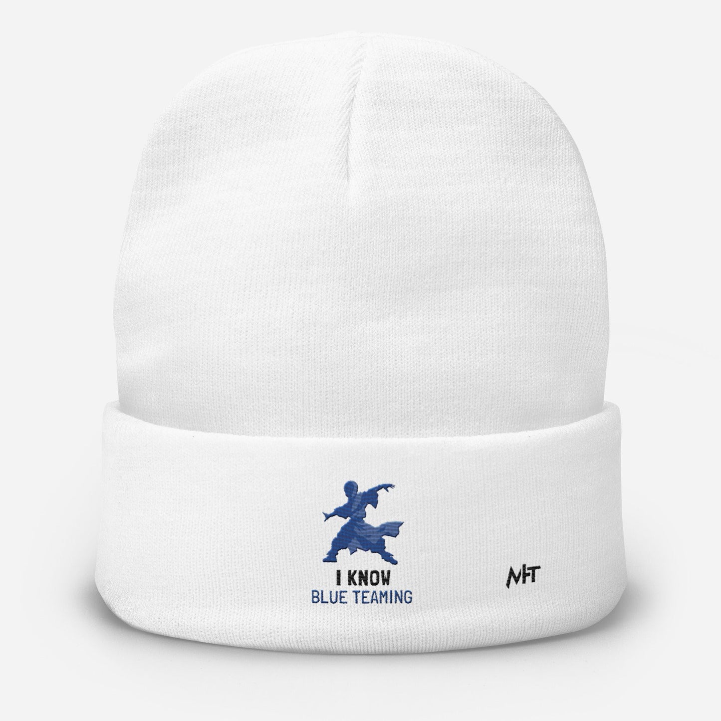 I Know Blue Teaming - Embroidered Beanie by DarkByteGear