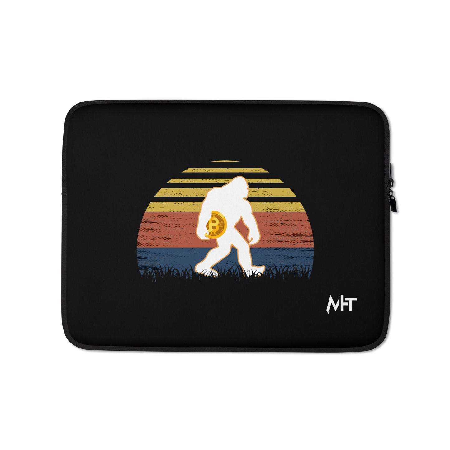 Retro Bitcoin - Laptop Sleeve by DarkByteGear