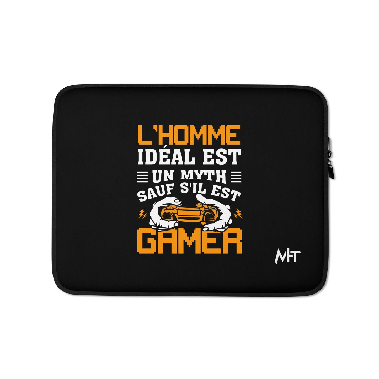 L'HOMME IDEAL EST UN MYTH SAUT SILEST GAMER - Laptop Sleeve by DarkByteGear