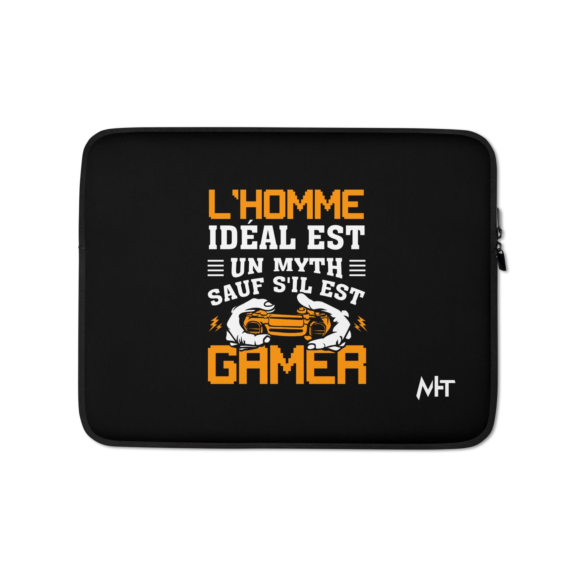 L'HOMME IDEAL EST UN MYTH SAUT SILEST GAMER - Laptop Sleeve by DarkByteGear