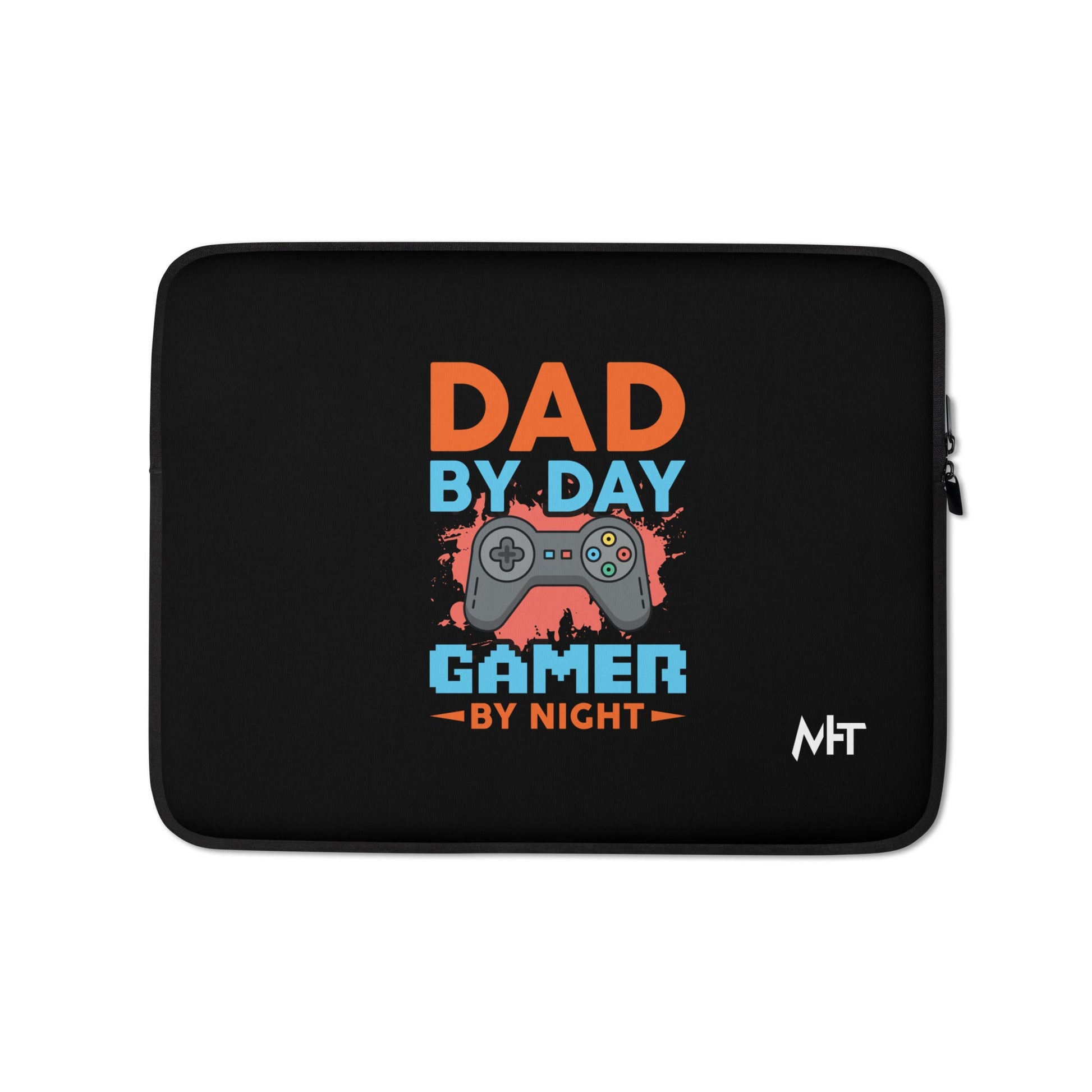 Dad by Day, Gamer by Night - Laptop Sleeve by DarkByteGear
