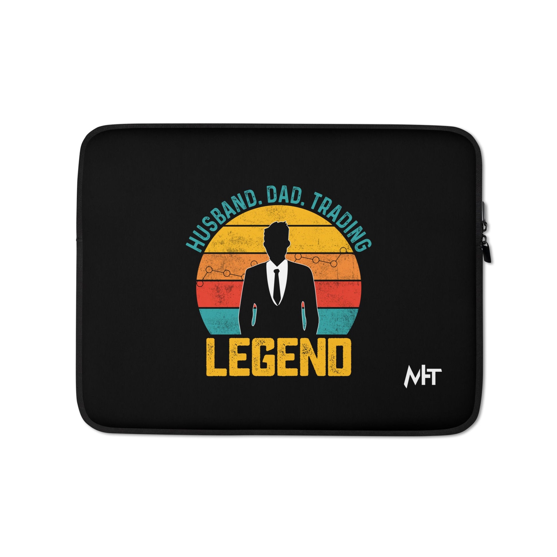 Husband.Dad.Trading Legend - Laptop Sleeve by DarkByteGear