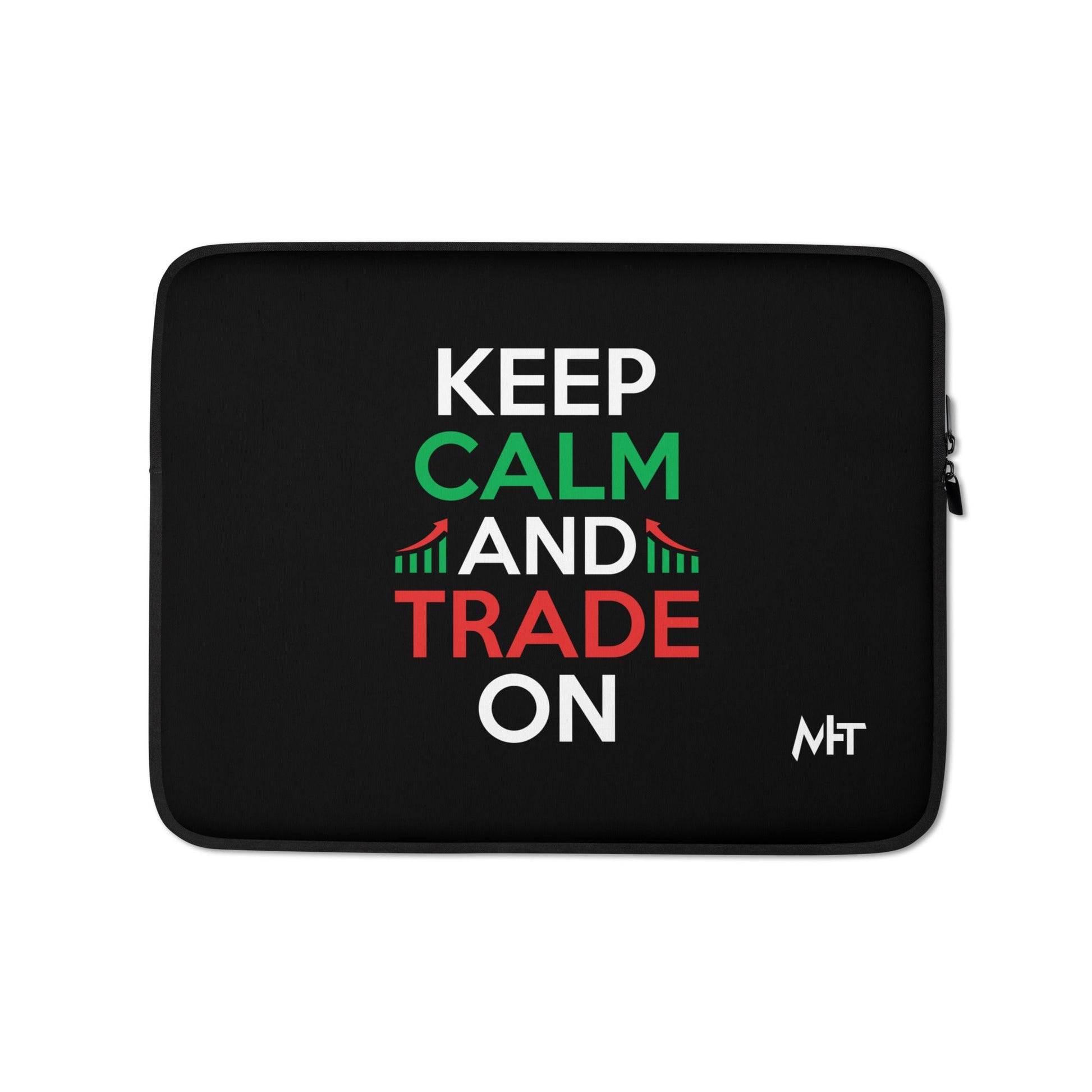 Keep Calm and Trade On - Laptop Sleeve by DarkByteGear
