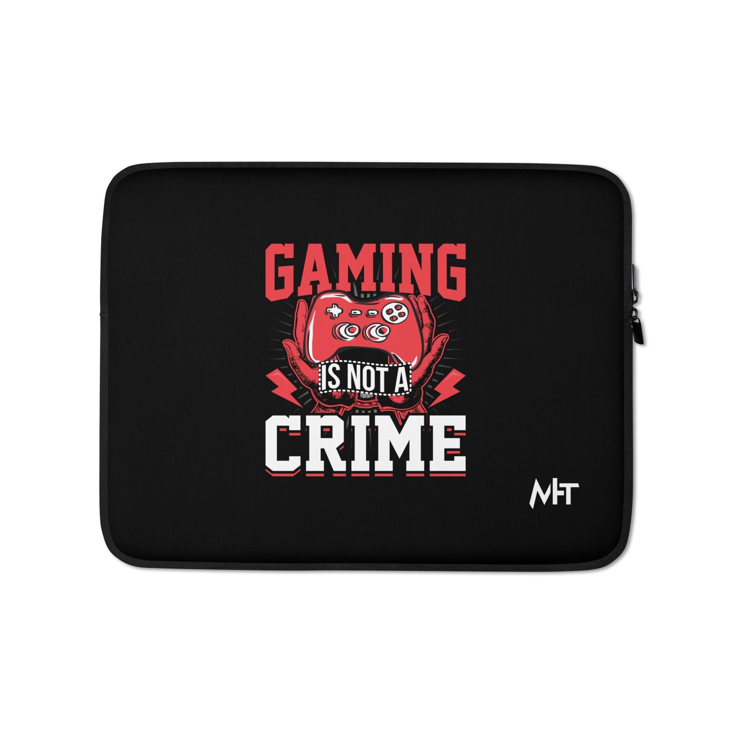 Gaming is not a Crime - Laptop Sleeve by DarkByteGear