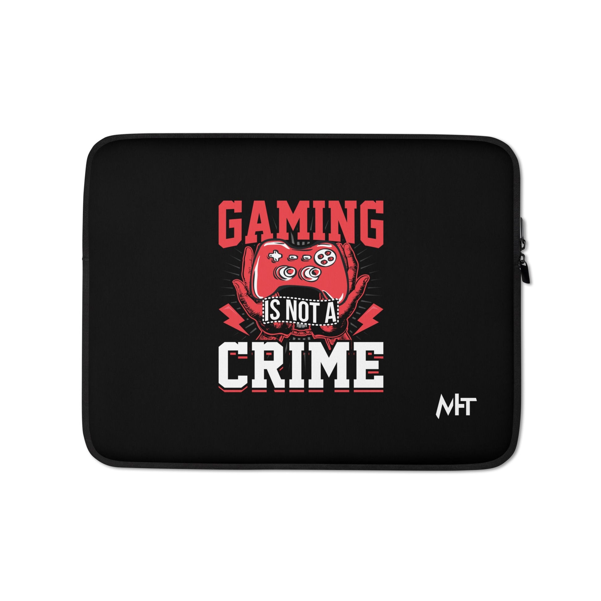 Gaming is not a Crime - Laptop Sleeve by DarkByteGear