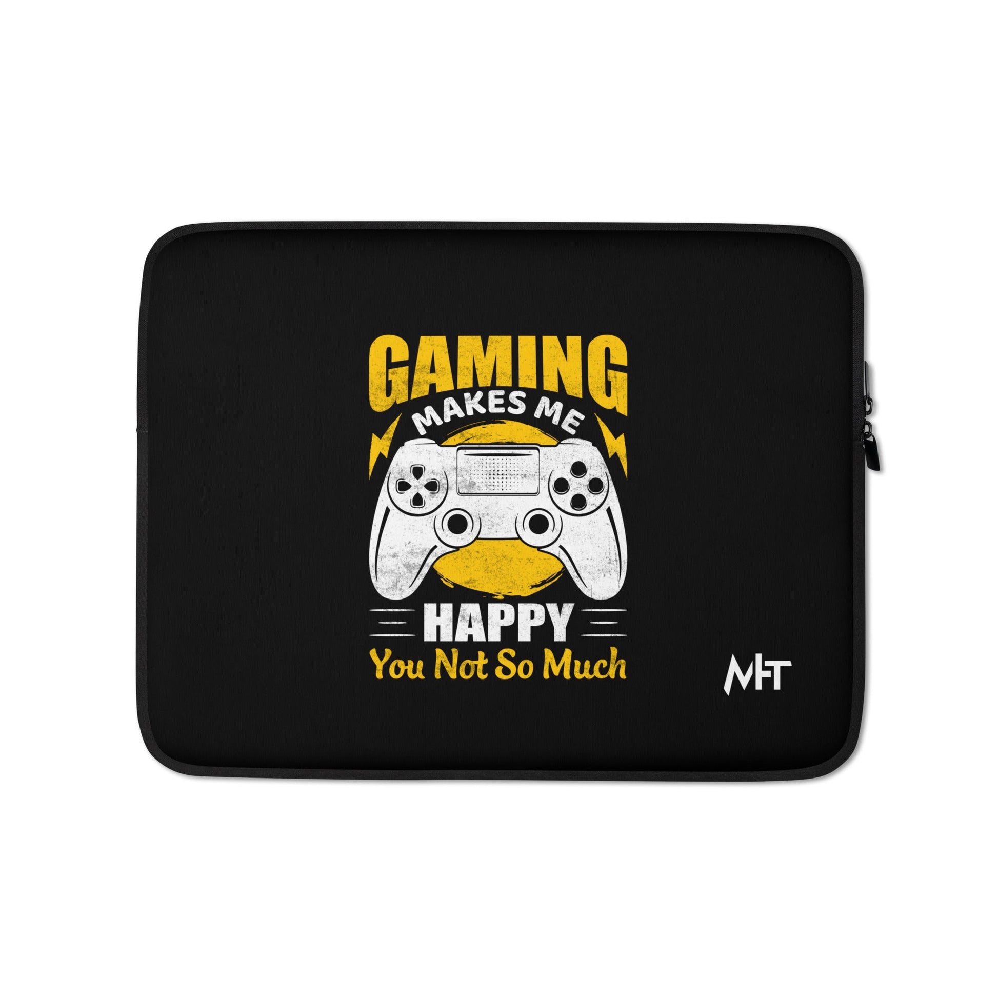 Gaming Makes me Happy (MAHFUZ) - Laptop Sleeve by DarkByteGear