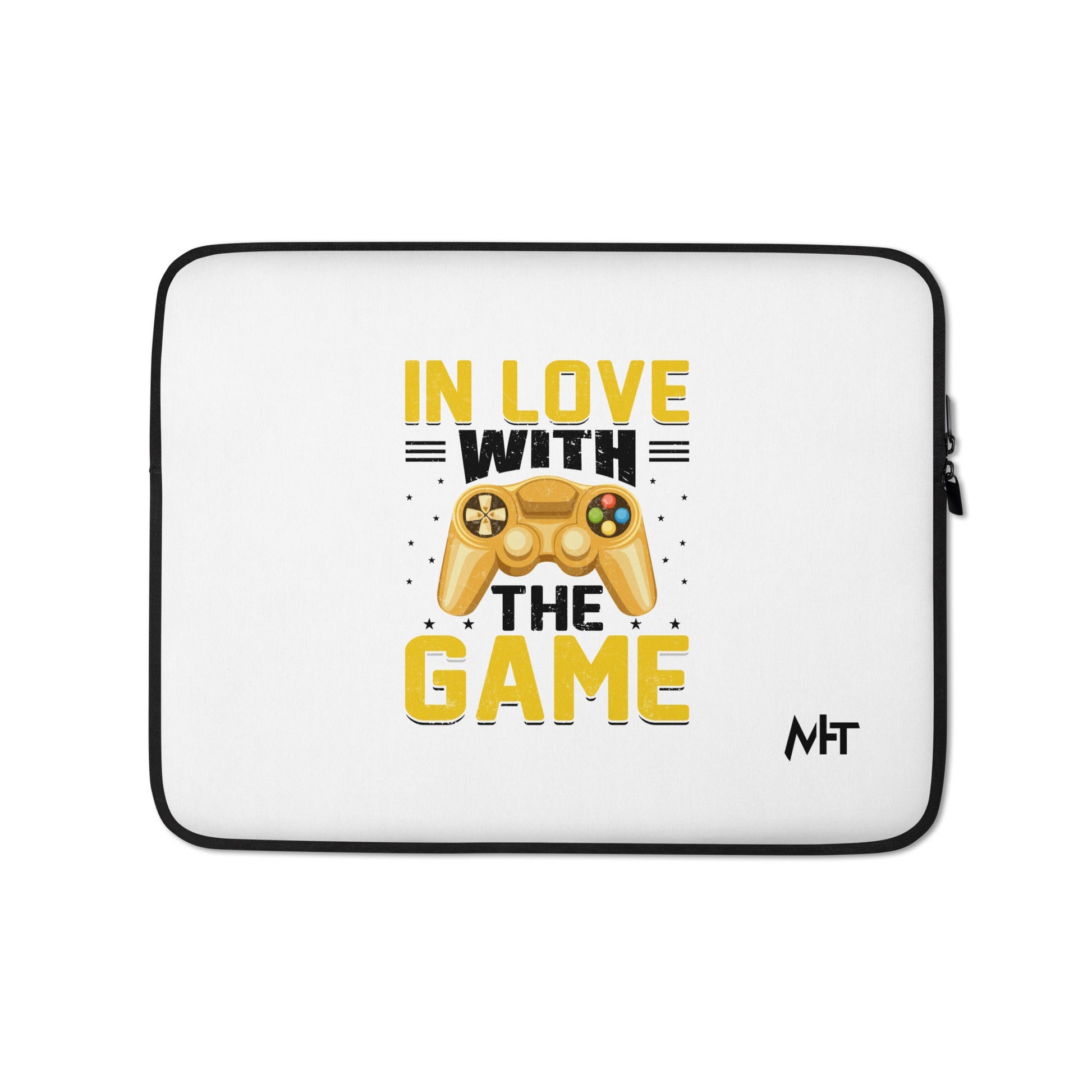 In Love With The Game in Dark Text - Laptop Sleeve by DarkByteGear