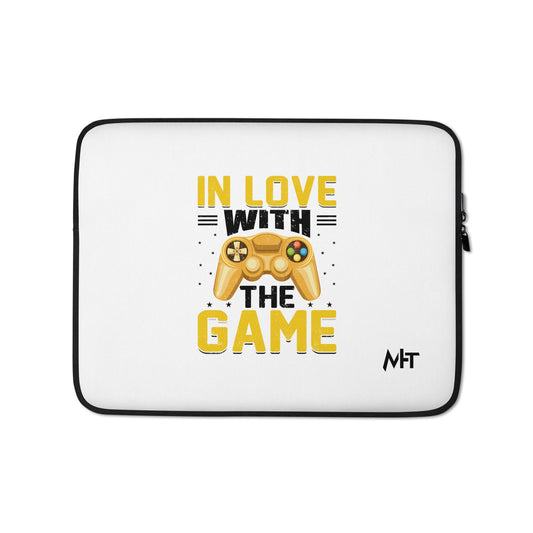 In Love With The Game in Dark Text - Laptop Sleeve by DarkByteGear