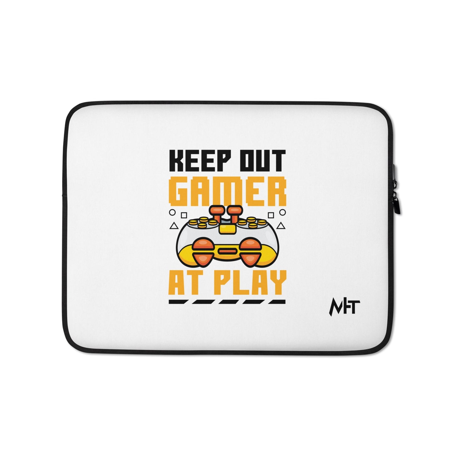 Keep Out Gamer At Play Rima 7 in Dark Text - Laptop Sleeve by DarkByteGear
