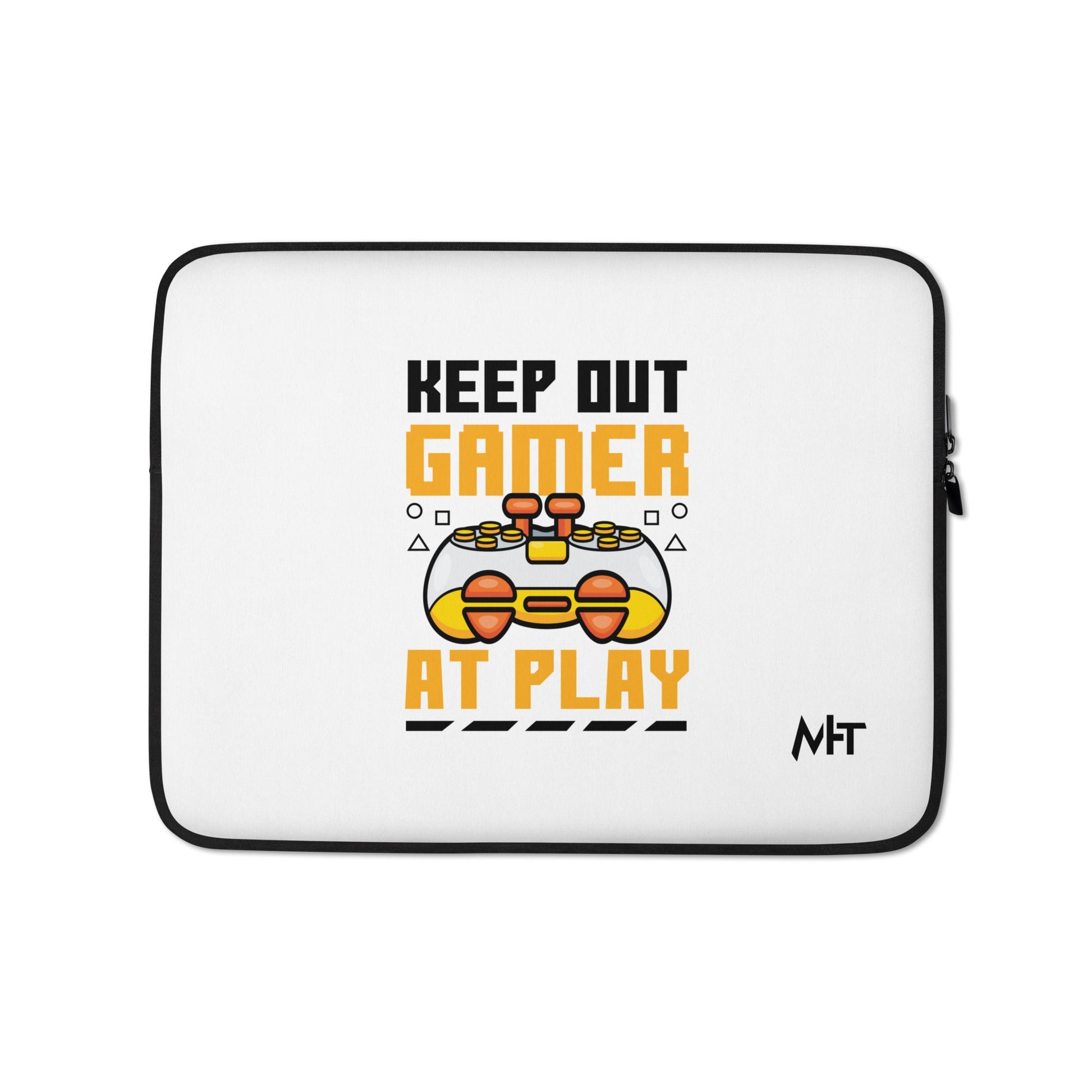 Keep Out Gamer At Play Rima 7 in Dark Text - Laptop Sleeve by DarkByteGear