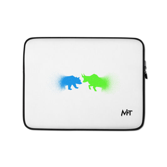 Bearish And Bullish (DB) in Light color - Laptop Sleeve by DarkByteGear