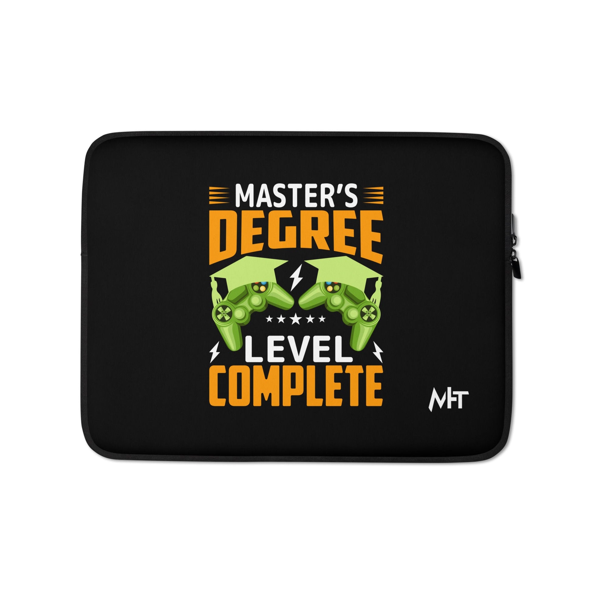 Master's Degree Level Complete - Laptop Sleeve by DarkByteGear