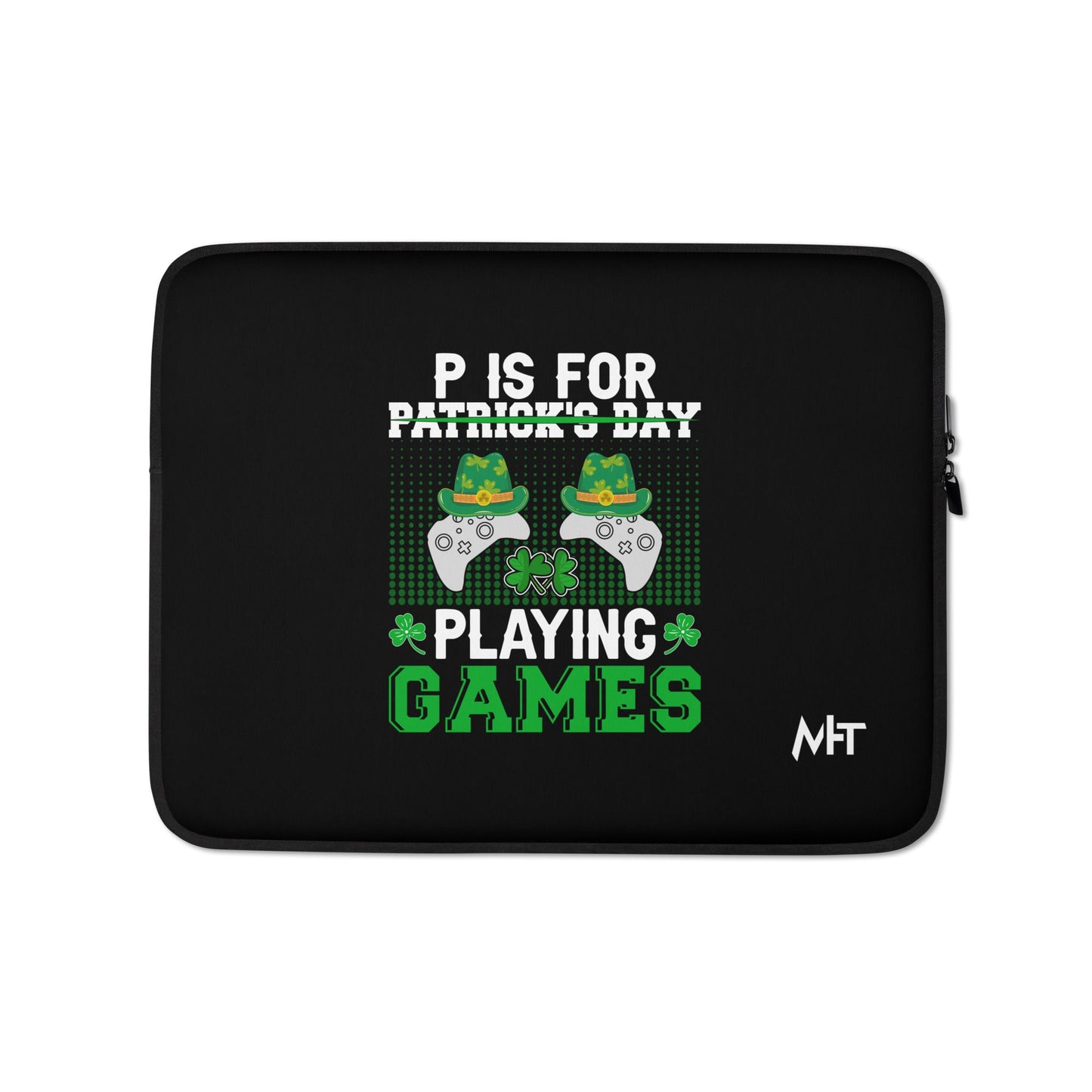 P is for "Playing Games" - Laptop Sleeve by DarkByteGear