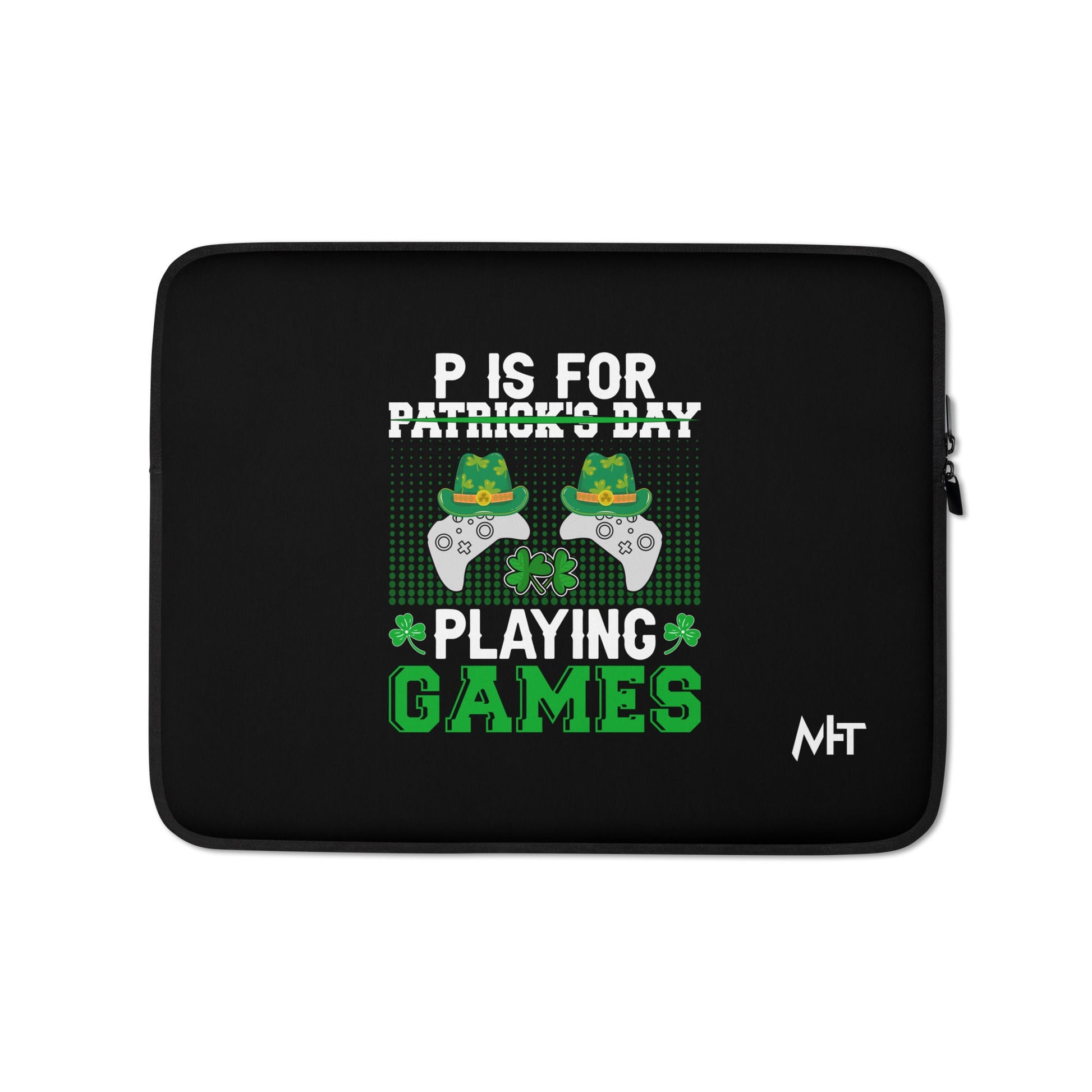 P is for "Playing Games" - Laptop Sleeve by DarkByteGear