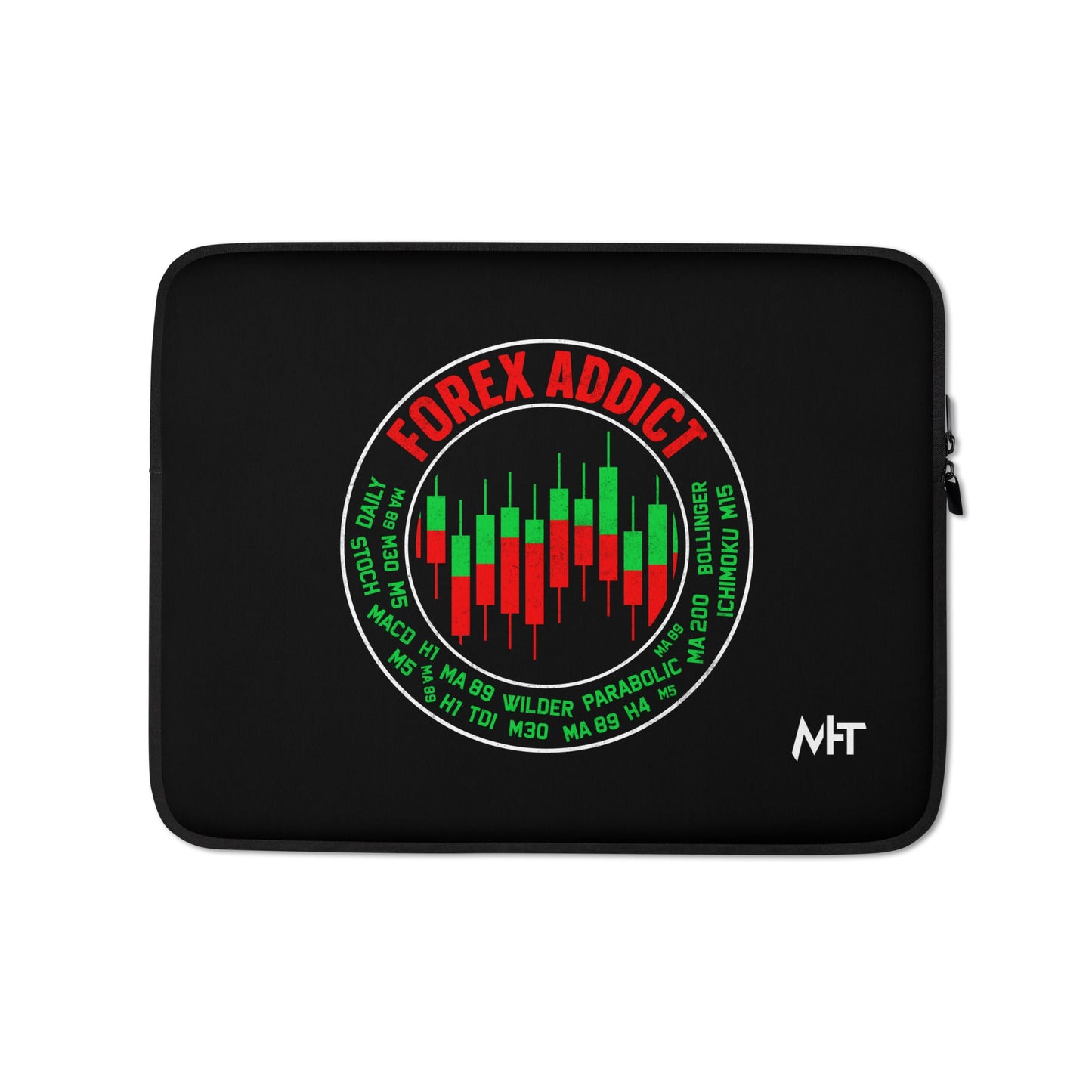Forex Addict ( RK ) - Laptop Sleeve by DarkByteGear