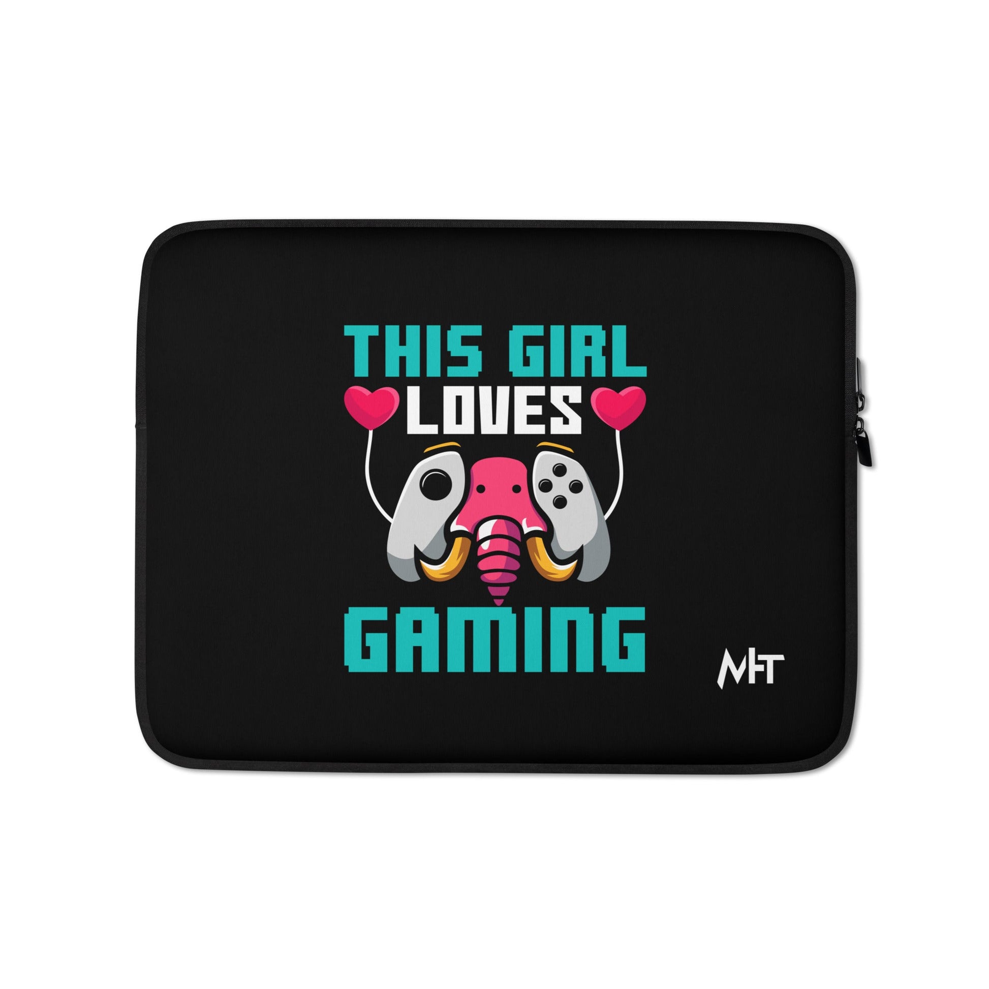 This girl Loves video games ( RiMa ) - Laptop Sleeve by DarkByteGear