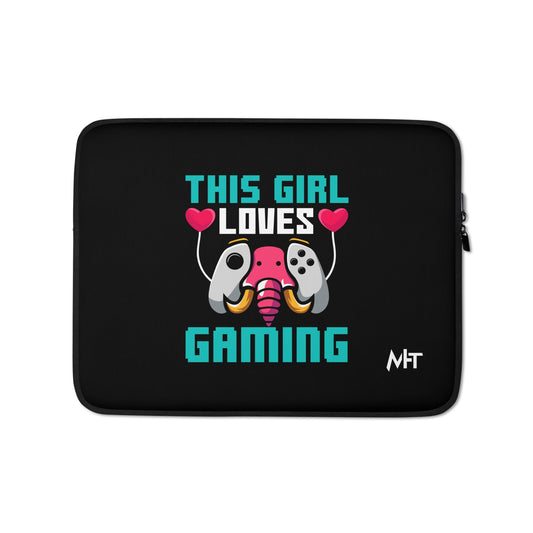 This girl Loves video games ( RiMa ) - Laptop Sleeve by DarkByteGear