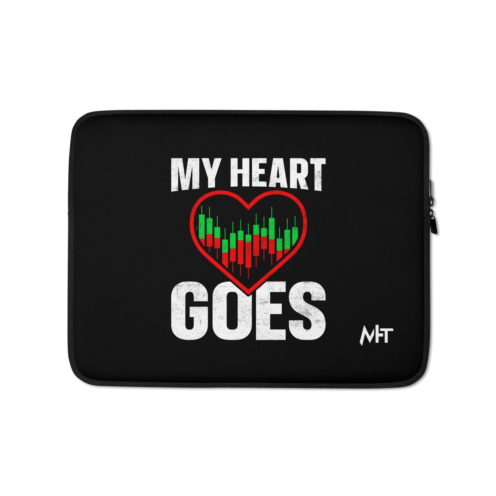 My Heart Goes - Laptop Sleeve by DarkByteGear