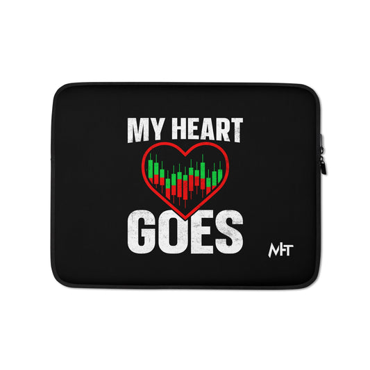 My Heart Goes - Laptop Sleeve by DarkByteGear