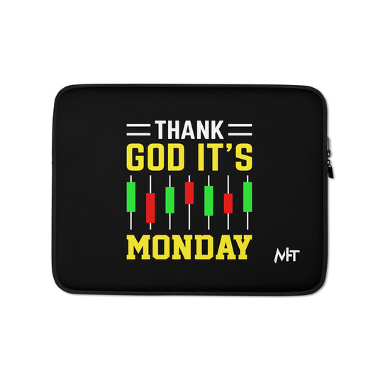 Thank God! It's Monday - Laptop Sleeve by DarkByteGear