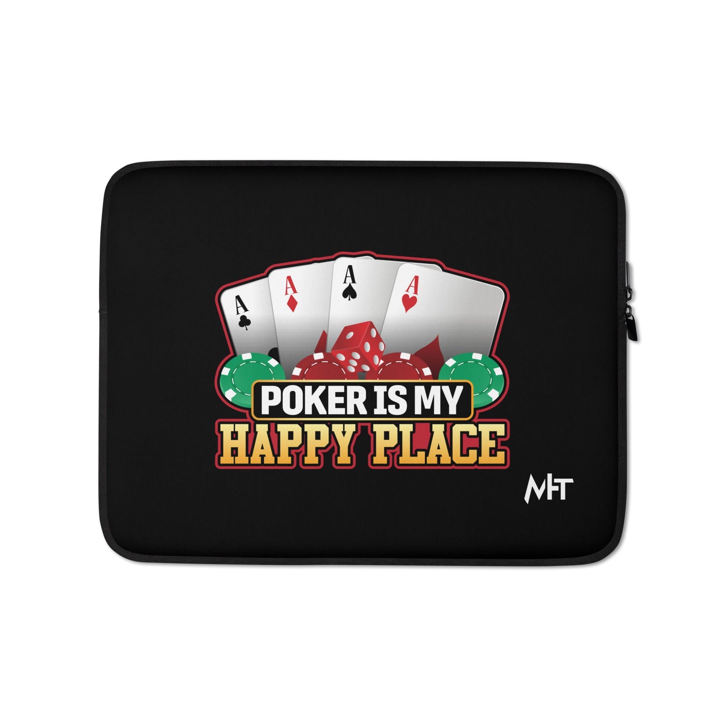 Poker Dad is like a Normal Dad but much Cooler - Laptop Sleeve by DarkByteGear