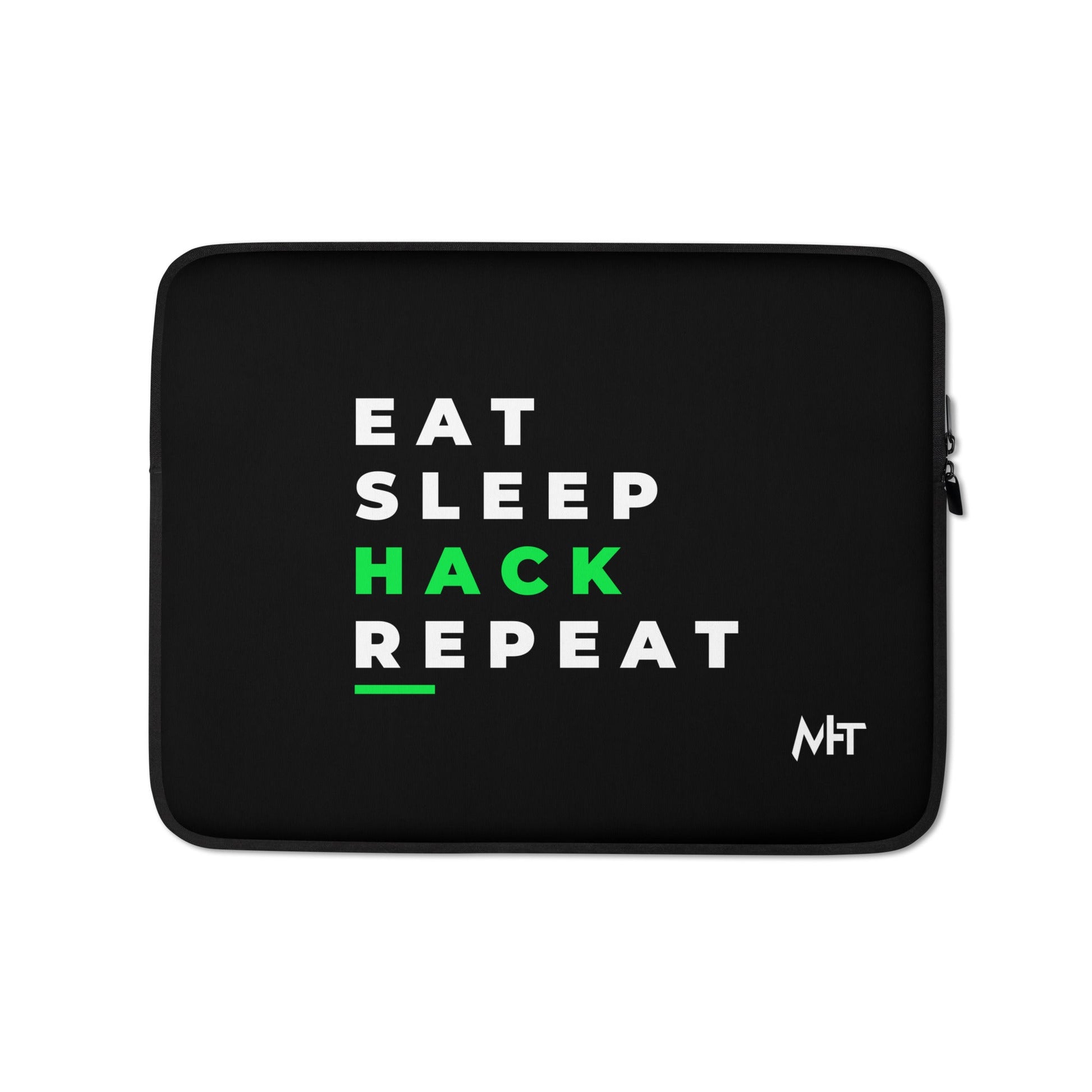 Eat, Sleep, Hack, Repeat V2 - Laptop Sleeve by DarkByteGear
