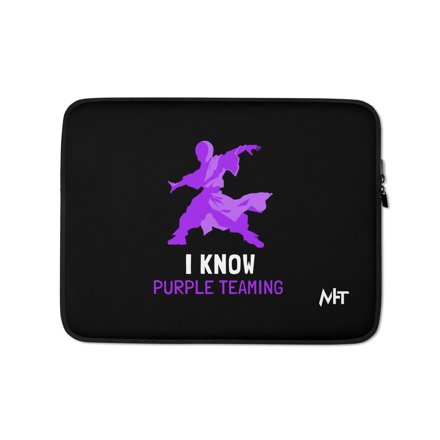 I Know Purple Teaming - Laptop Sleeve by DarkByteGear