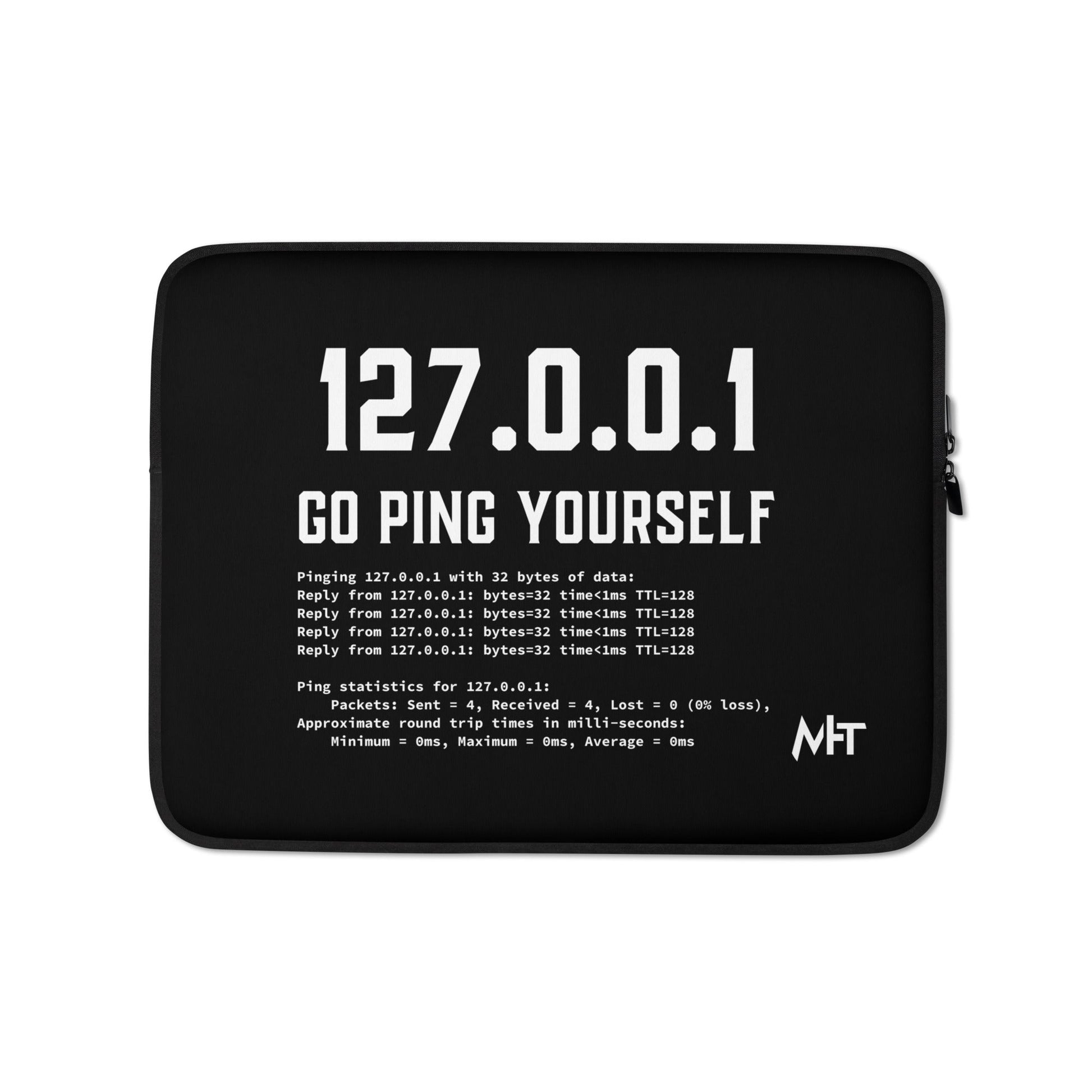 Go ping yourself - Laptop Sleeve by DarkByteGear
