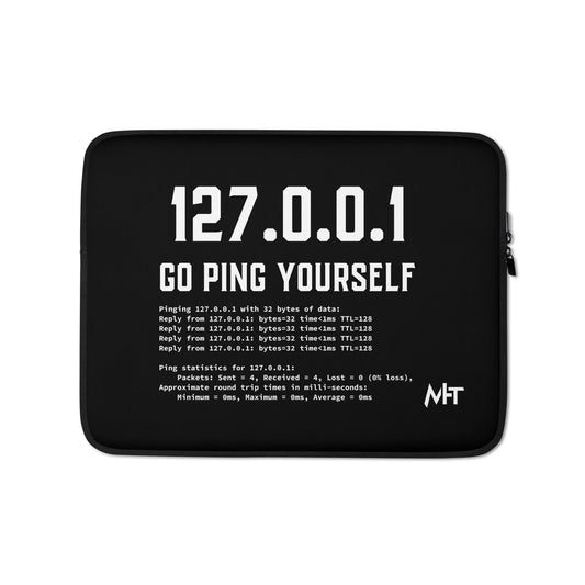 Go ping yourself - Laptop Sleeve by DarkByteGear