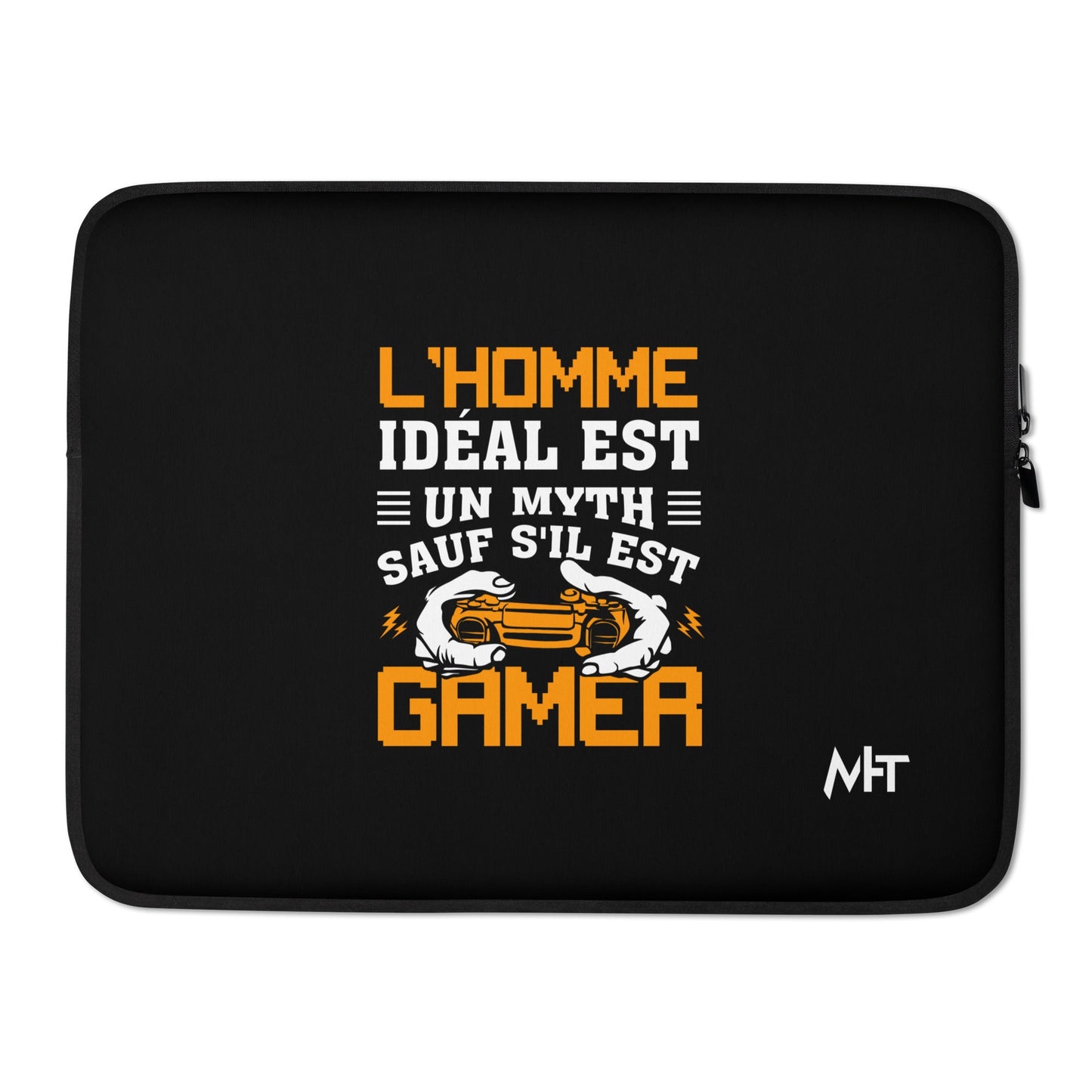 L'HOMME IDEAL EST UN MYTH SAUT SILEST GAMER - Laptop Sleeve by DarkByteGear