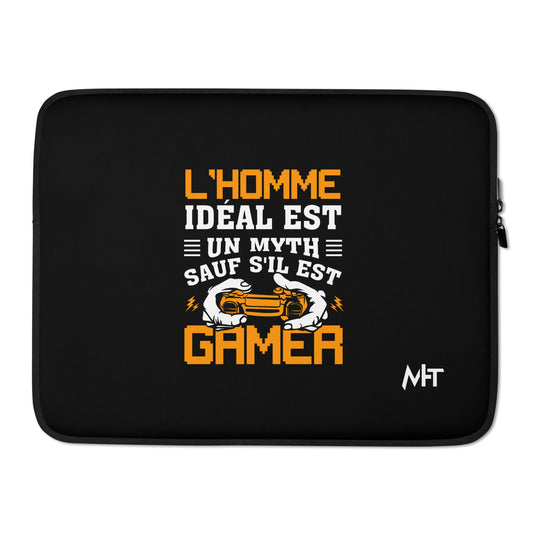L'HOMME IDEAL EST UN MYTH SAUT SILEST GAMER - Laptop Sleeve by DarkByteGear