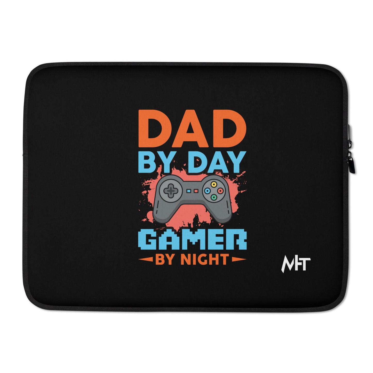 Dad by Day, Gamer by Night - Laptop Sleeve by DarkByteGear