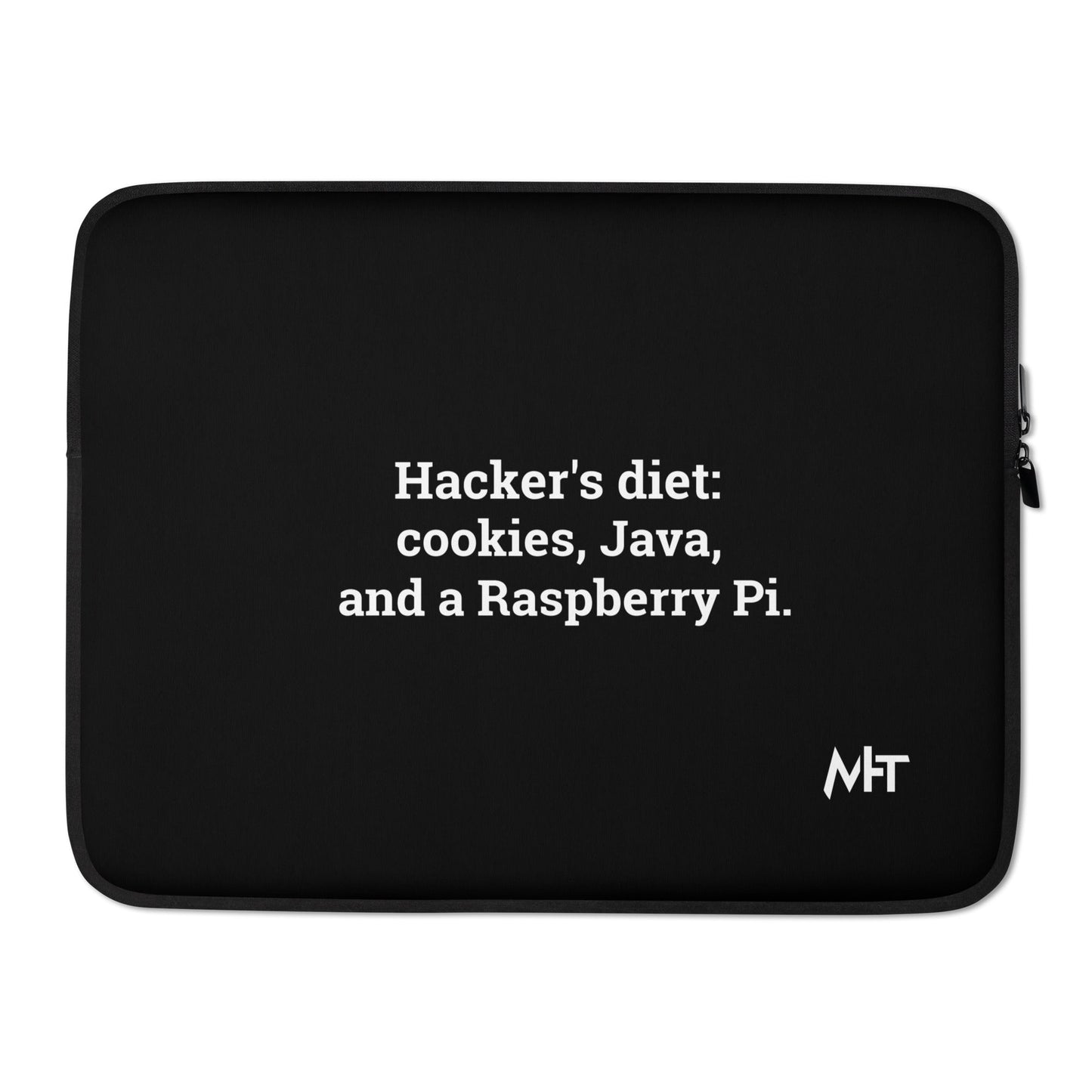Hackers diet : Cookies, Java and a Raspberry Pi V1 - Laptop Sleeve by DarkByteGear