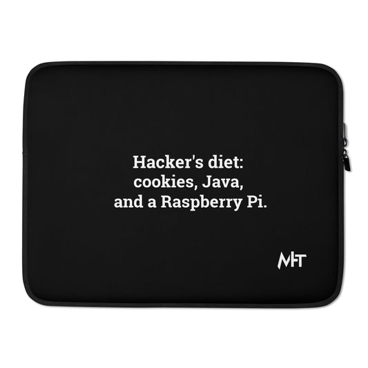 Hackers diet : Cookies, Java and a Raspberry Pi V1 - Laptop Sleeve by DarkByteGear