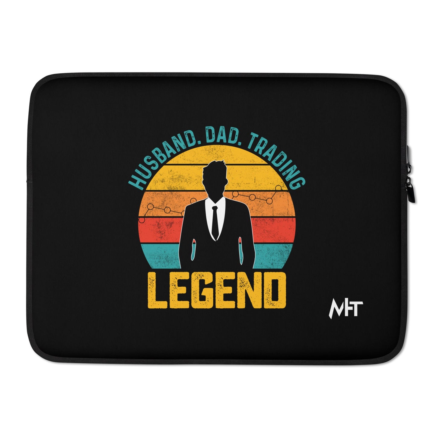 Husband.Dad.Trading Legend - Laptop Sleeve by DarkByteGear