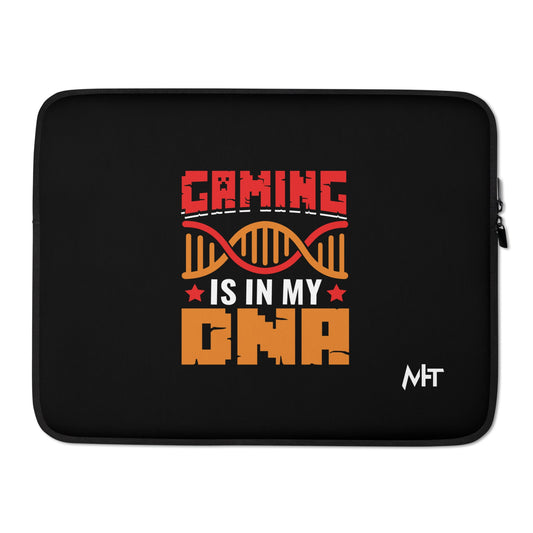 Gaming is in My DNA - Laptop Sleeve by DarkByteGear