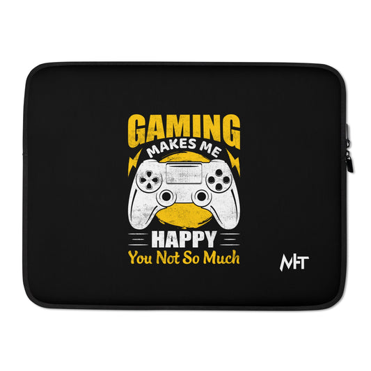Gaming Makes me Happy (MAHFUZ) - Laptop Sleeve by DarkByteGear