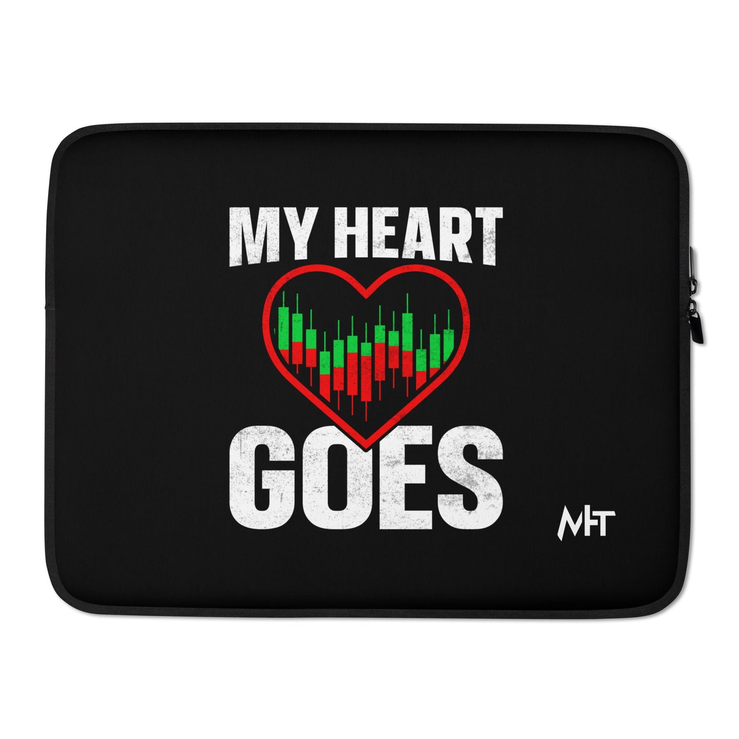 My Heart Goes - Laptop Sleeve by DarkByteGear