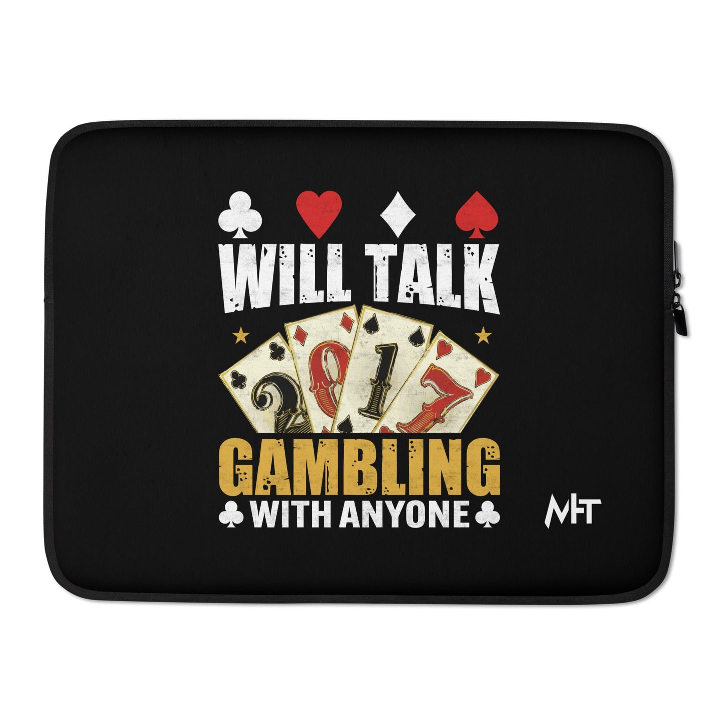 Will Talk about Gambling with everyone - Laptop Sleeve by DarkByteGear