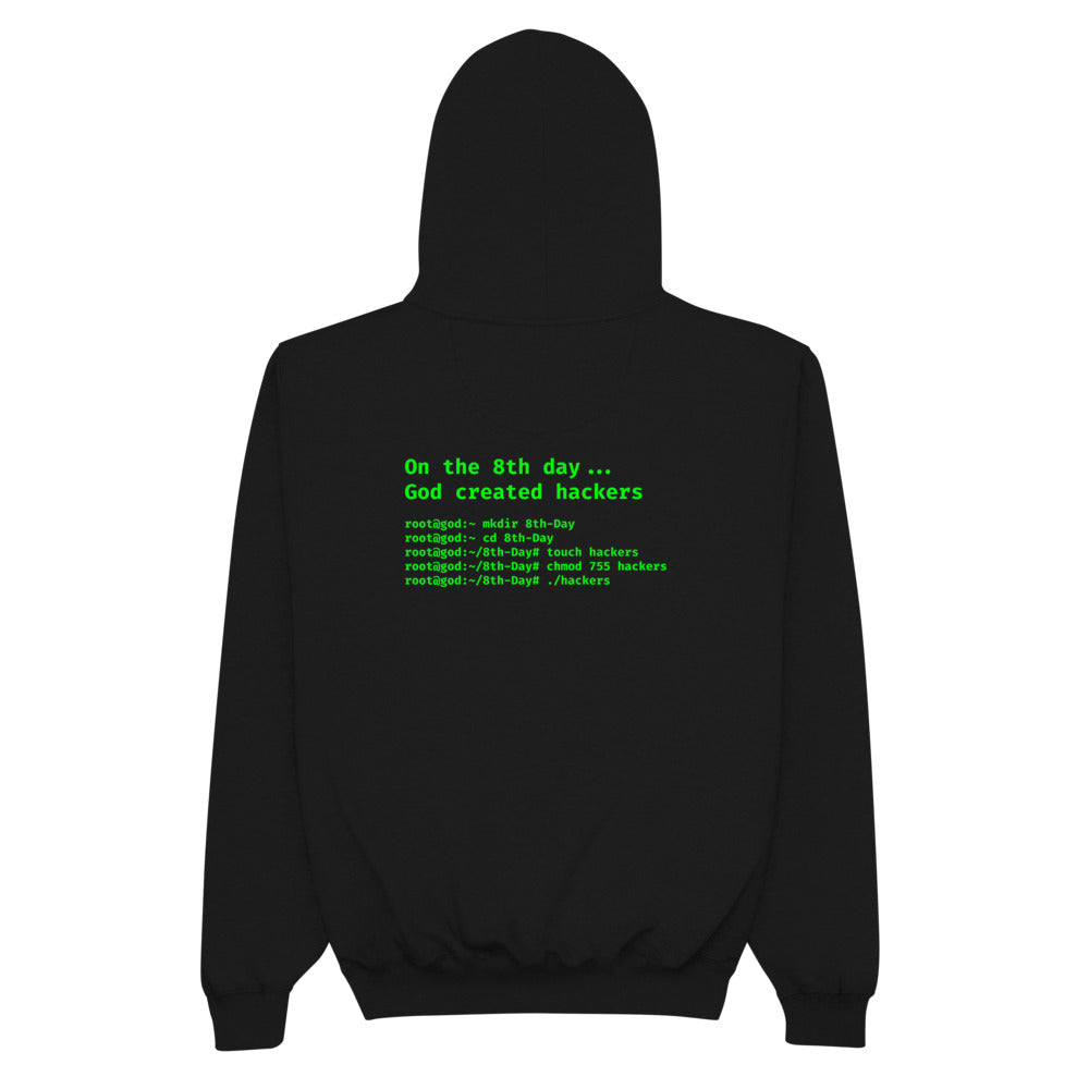 On the 8th day God created hackers - Champion Hoodie by DarkByteGear