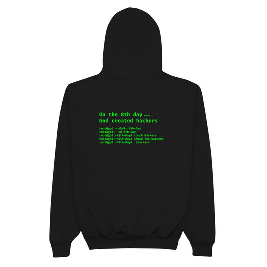 On the 8th day God created hackers - Champion Hoodie by DarkByteGear