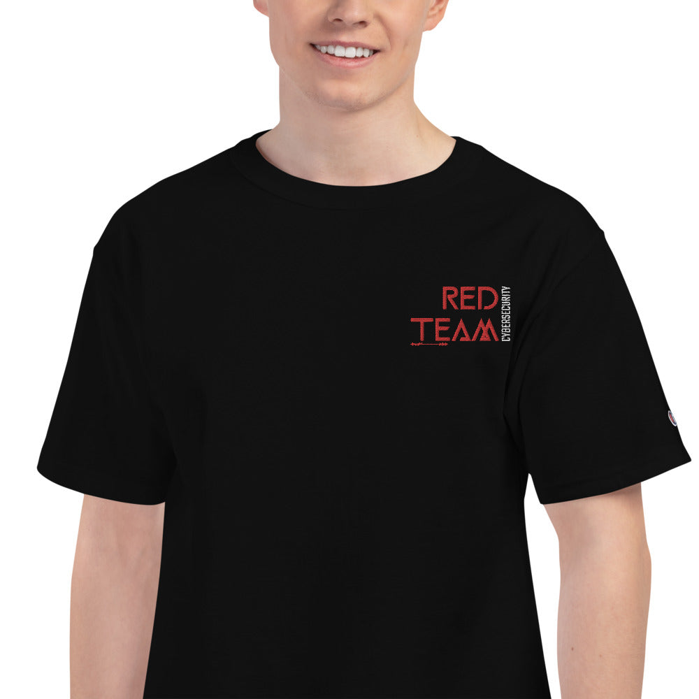 Cyber Security Red Team v4 - Men's Champion T-Shirt Embroidered by DarkByteGear